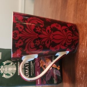 Red Floral Konitz Coffee Mug